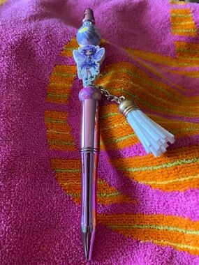 Pink Fairy Charm Tassel Ballpoint Pen - Women Accessories